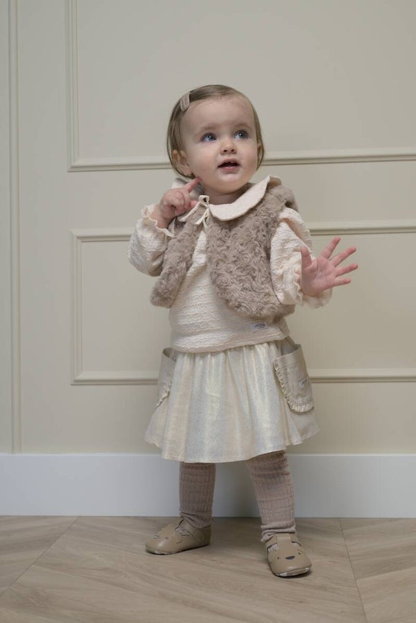 Le Chic  TOSY pockets skirt gold