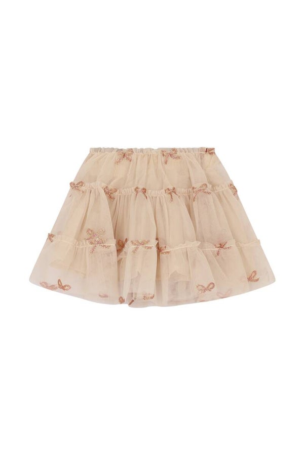 Le Chic  TREY shimmering tule skirt dazzling bows