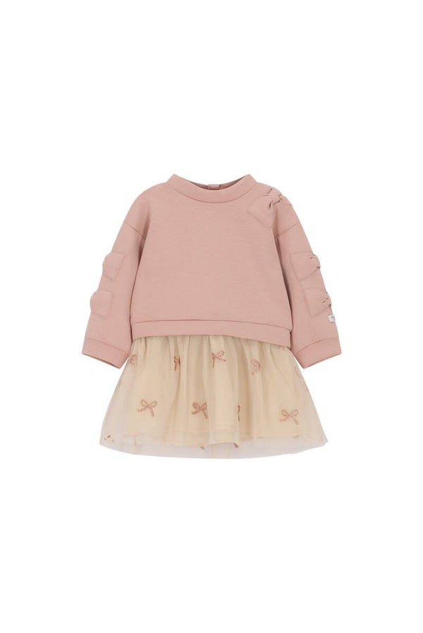Le Chic  SABY bows & bows combi dress pink