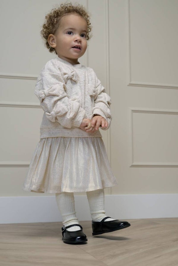 Le Chic  SABY bows & bows combi dress beige