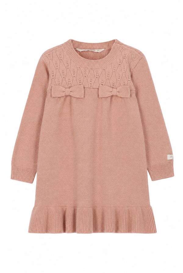 Le Chic  SADY ajour knit dress pink