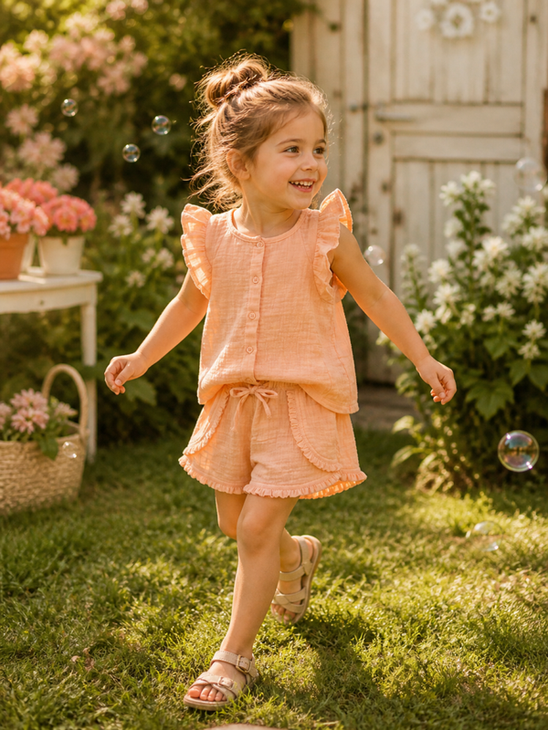 LEVV SET roezel Binte pastel peach