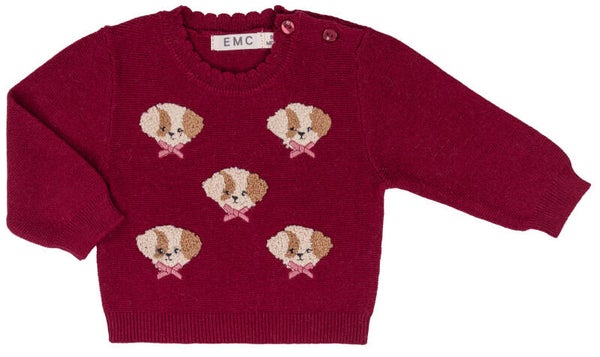 EMC trui bordeaux cute dog