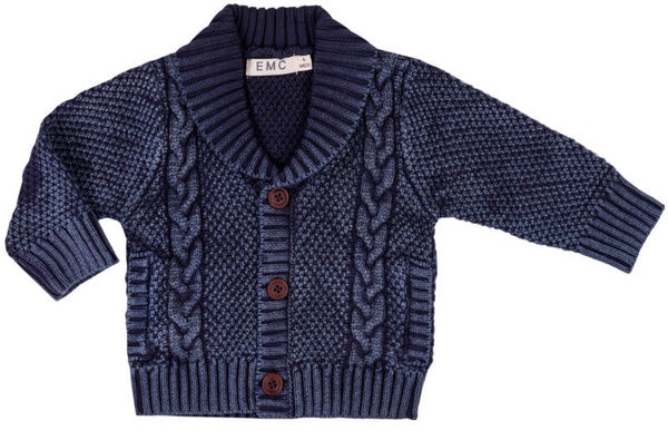 EMC kabel cardigan blue