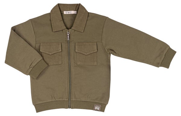 EMC jongens vest dark green