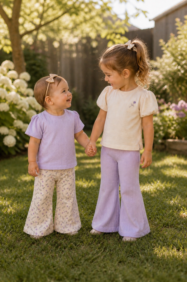 LEVV meisjes T-shirt cream Bella