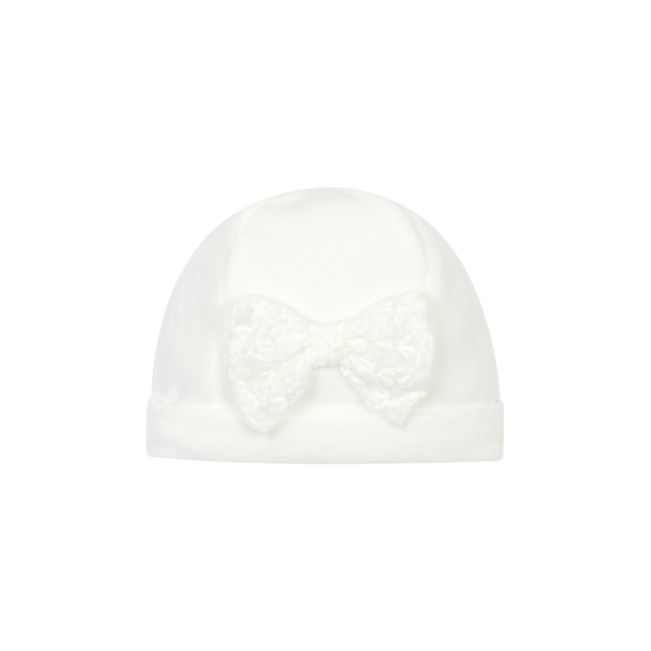 Deolinda babymutsje off white kant