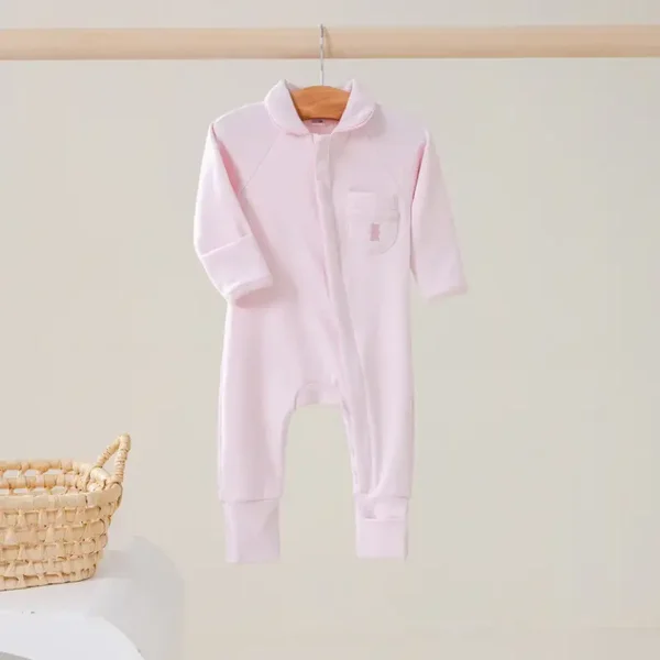House of Bears babypakje met rits roze
