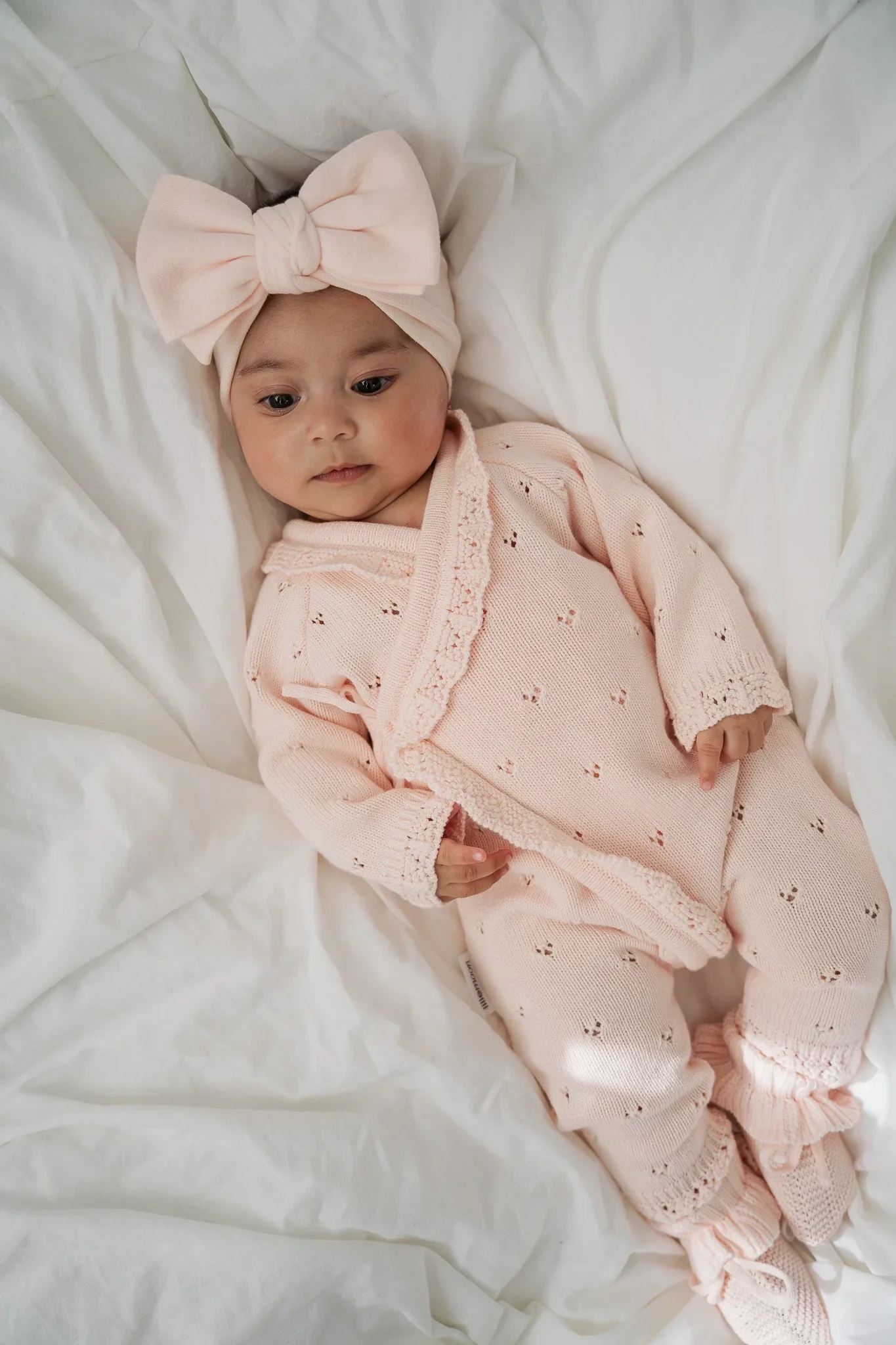 Babypakje overslag blush