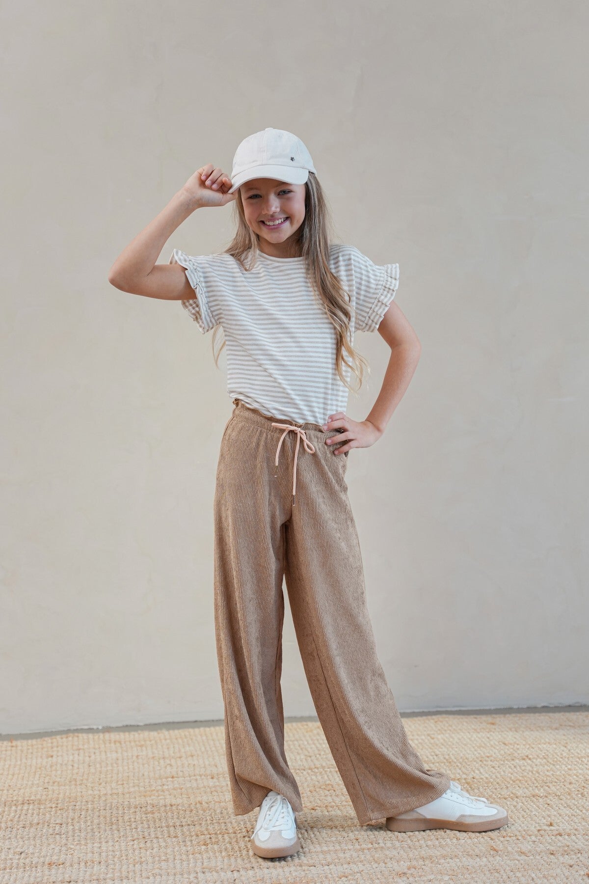 Like Flo Fenna girls satin plissé pants