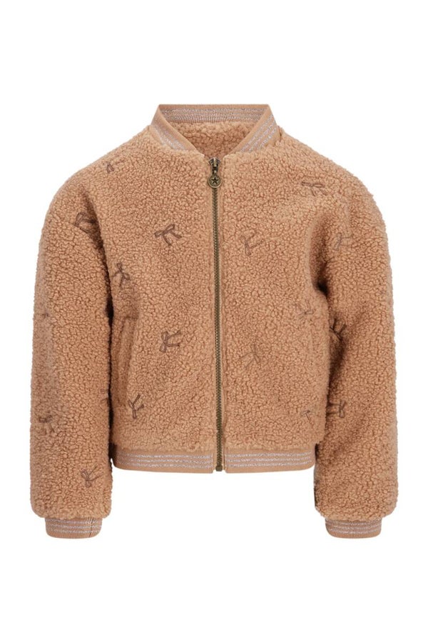 LIKE FLO Dionne Flo girls teddy embroidery cardigan
