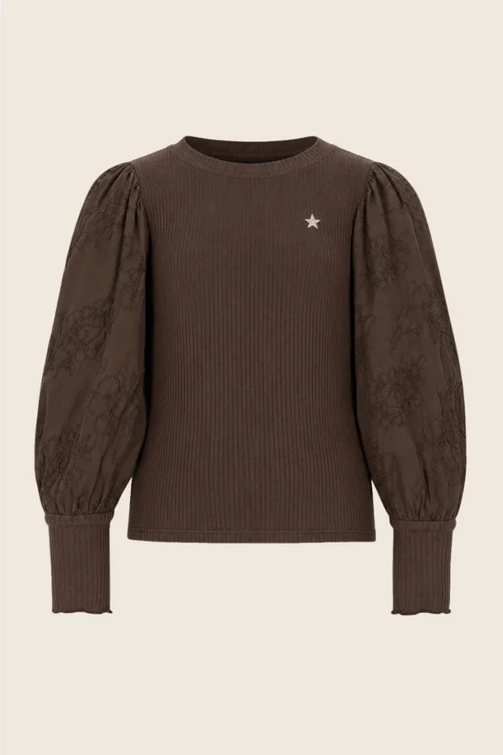LIKE FLO Eloise Flo girls top choco