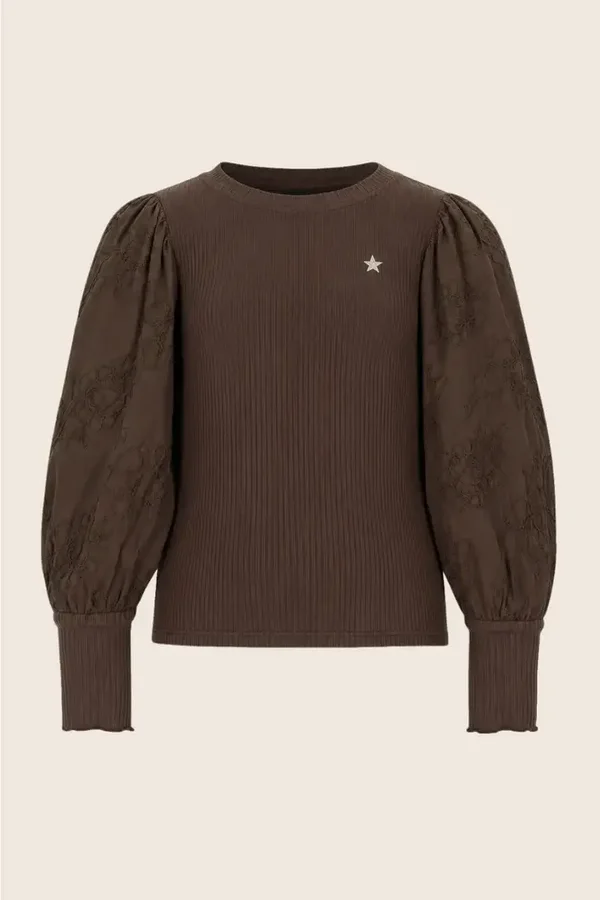 LIKE FLO Eloise Flo girls top choco