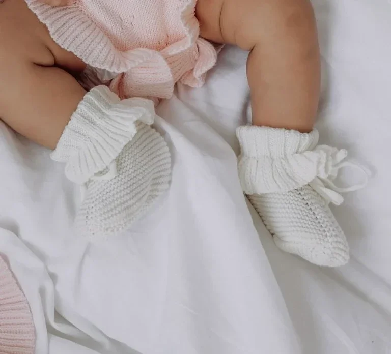 Lillemoon slofjes Lou Milky white