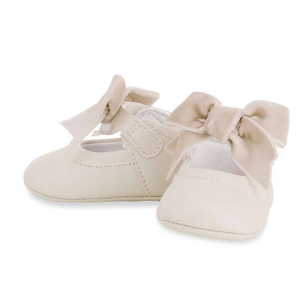 Mayoral winter 2027 babyschoentjes met strik champagne