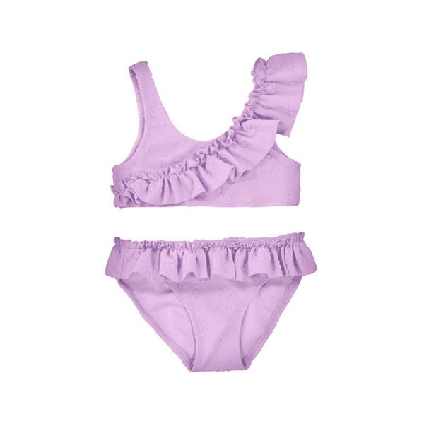 Mayoral zomer 2026 meisjes bikini lila zonnetjes