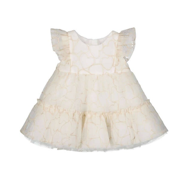 Mayoral zomer 2026 meisjes jurkje gold hartjes