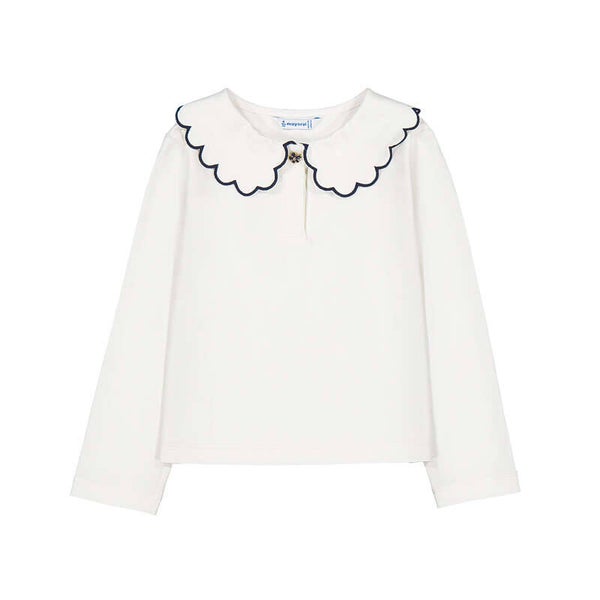 Mayoral winter 2027 meisjes polo T-shirt met kraagje navy