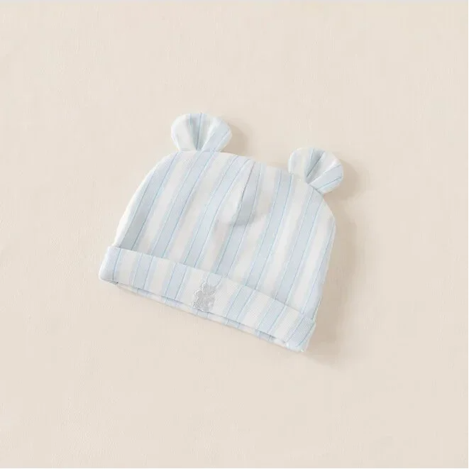 House of Bears Babymuts blauwe streep zomer