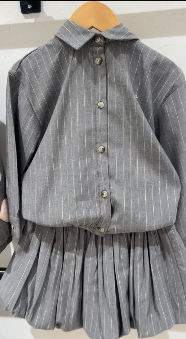 Daily7 Longsleeve pinstripe glimmertje