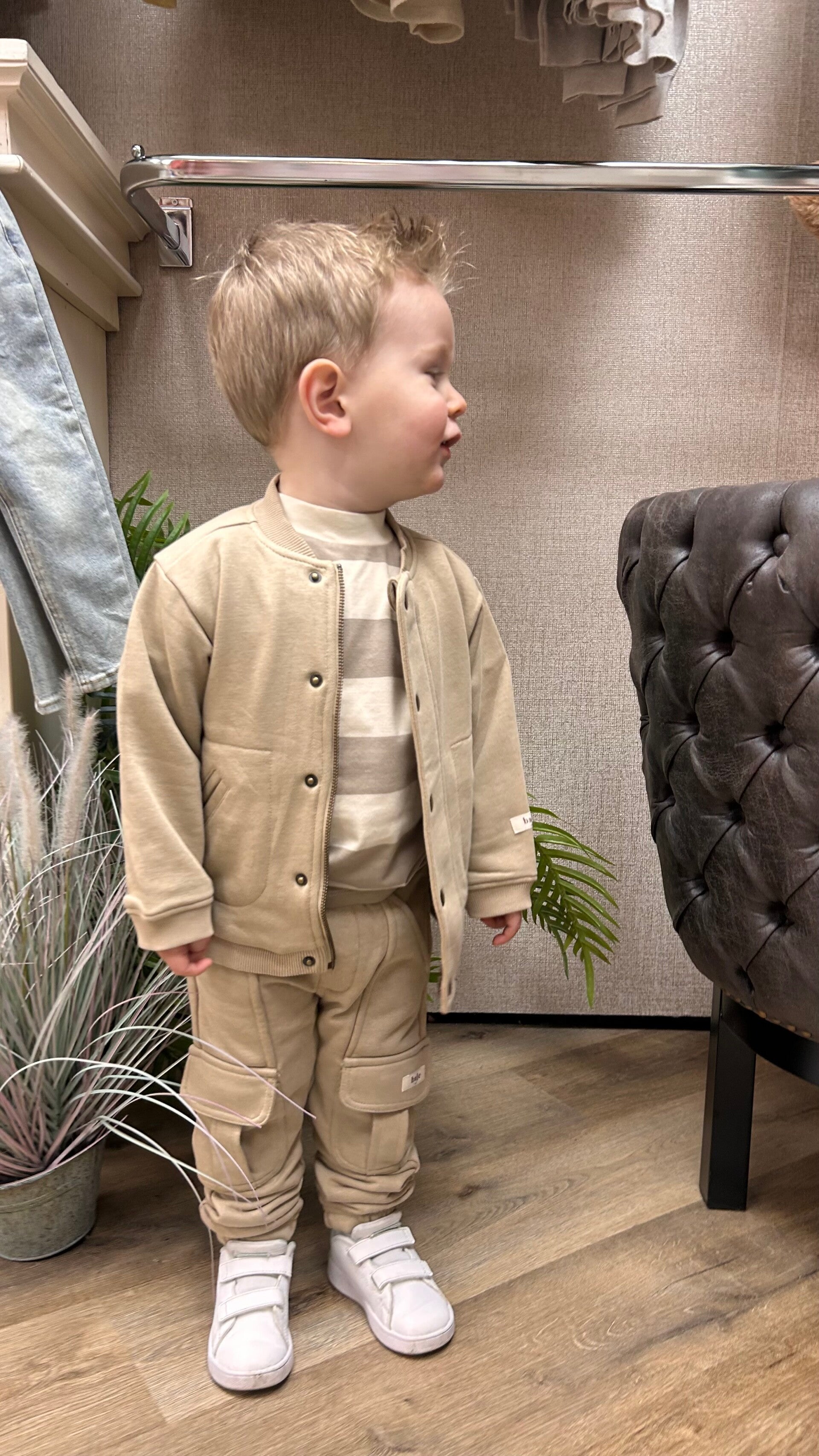 Baje Caude broek taupe cafe