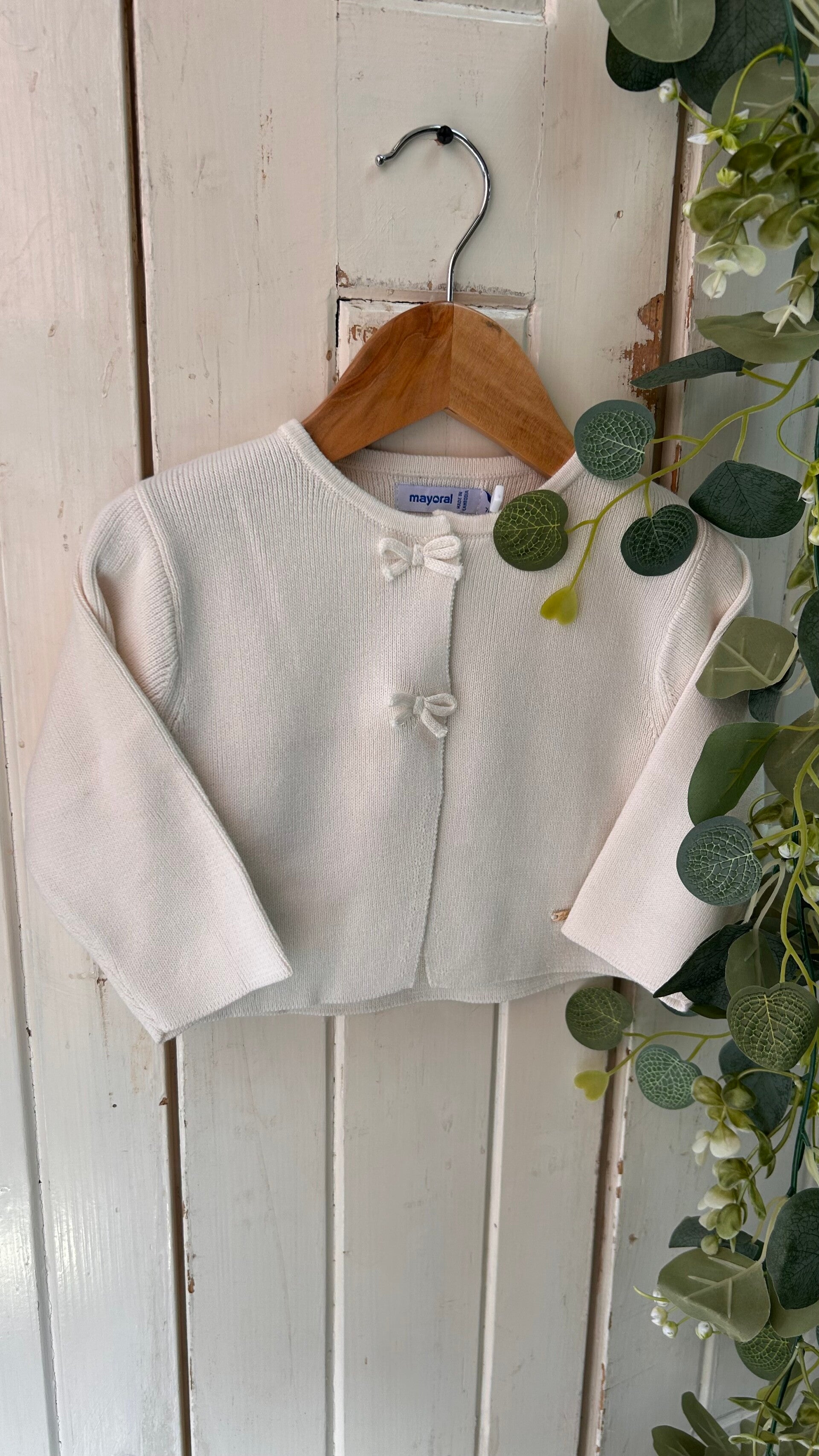 Mayoral zomer 2026 meisjes vestje met strikjes
