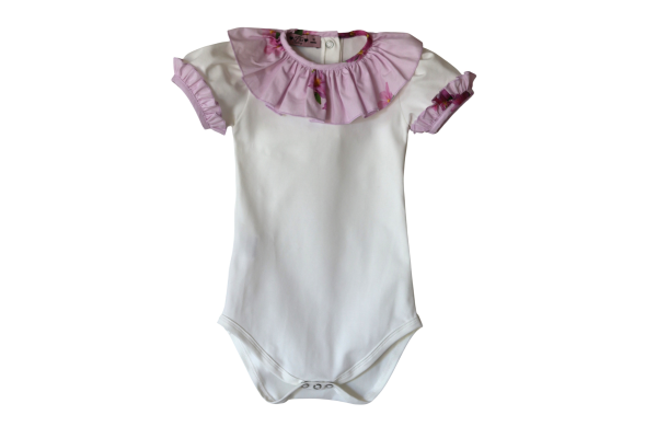 PHI lila flowers body met kraagje