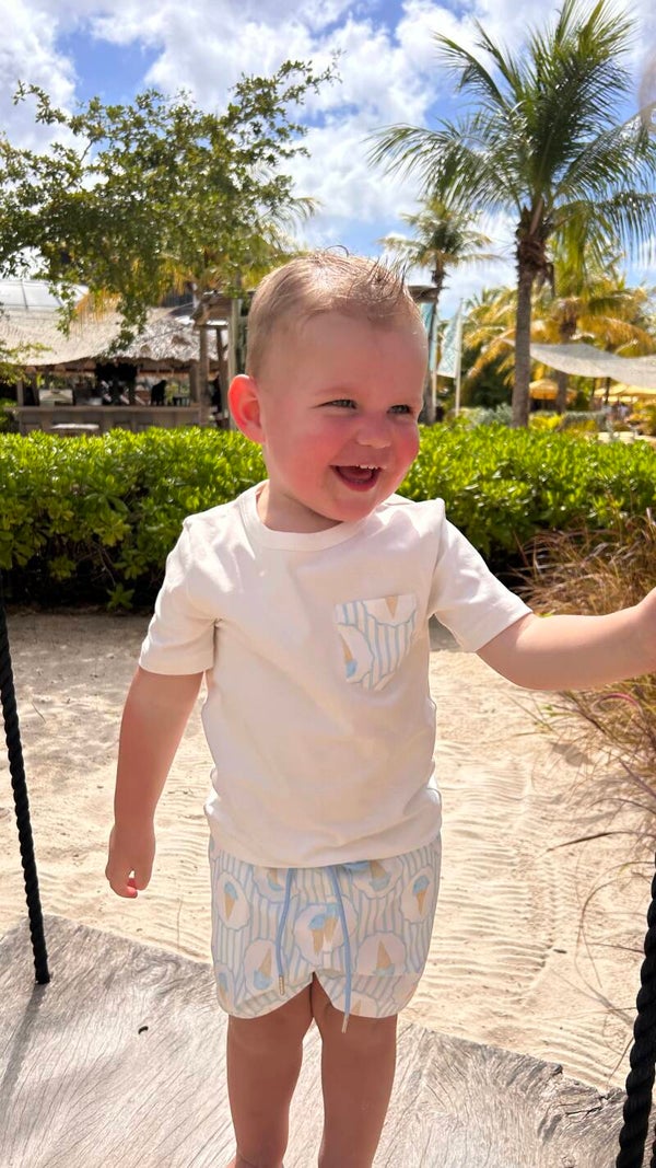 House of bears T-shirt blue ice cream