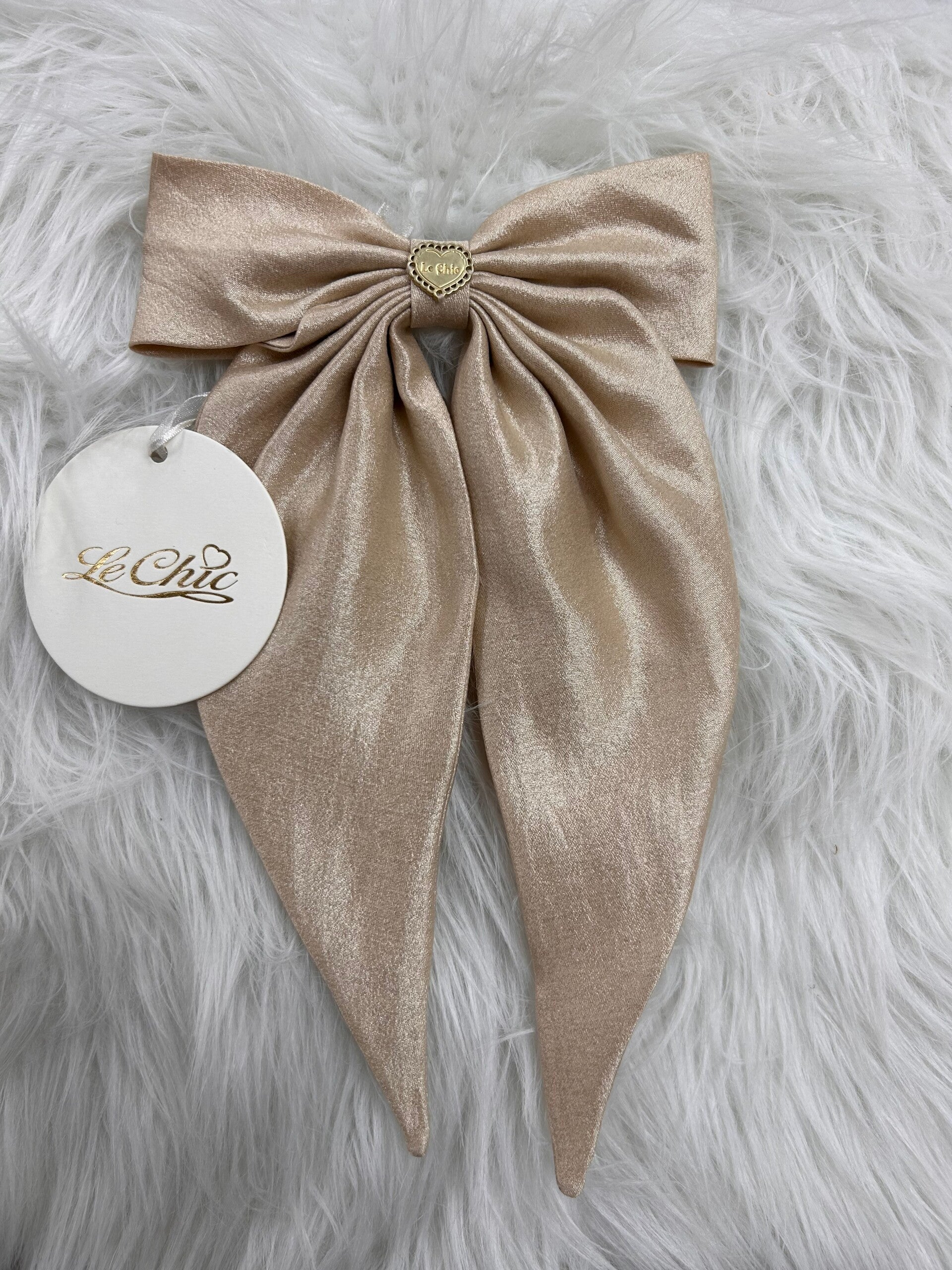 Le Chic Rania golden bow hairclip