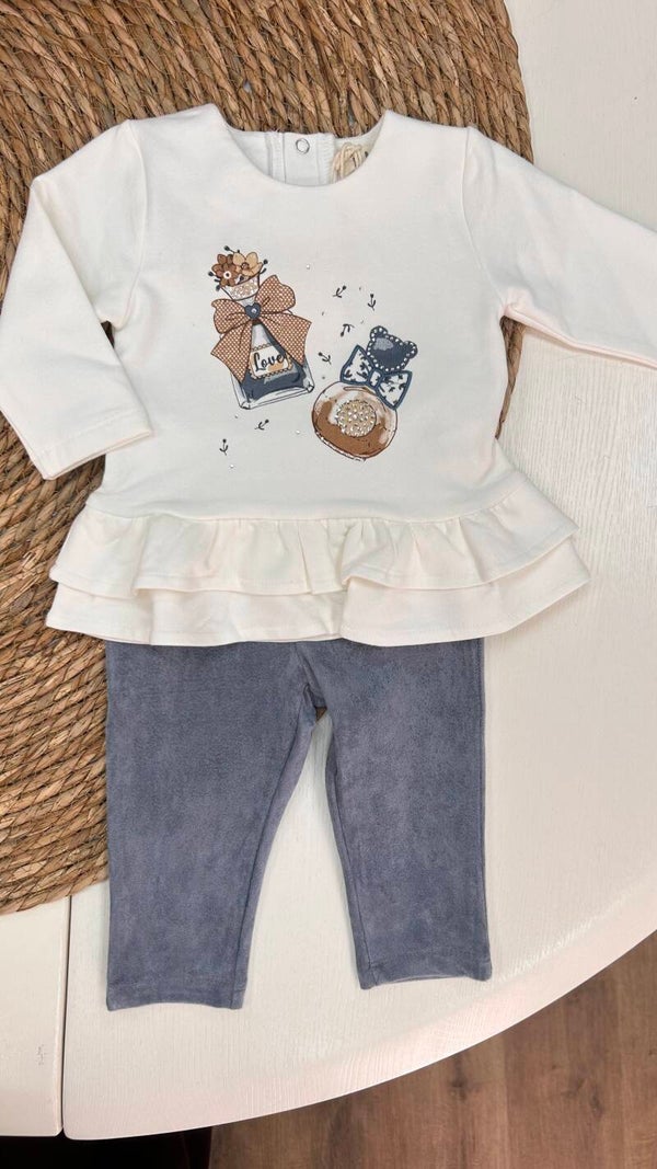 EMC set parfum legging set blue