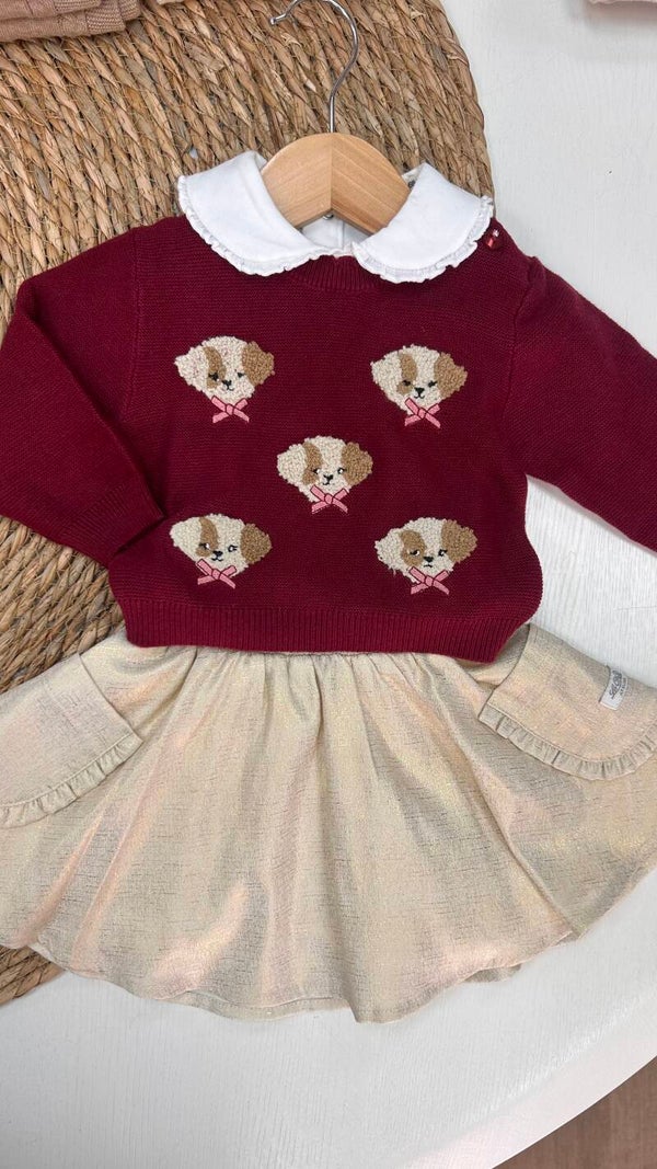 EMC trui bordeaux cute dog