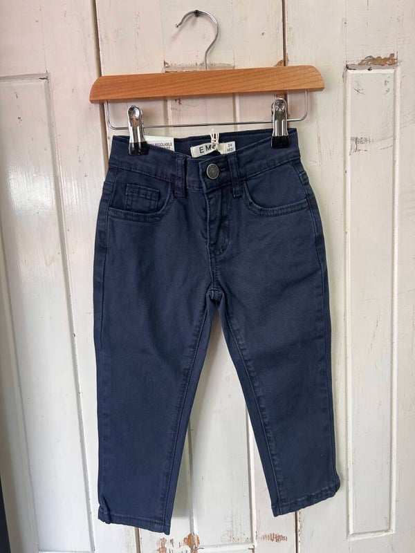 EMC denim pants stretch donkerblauw