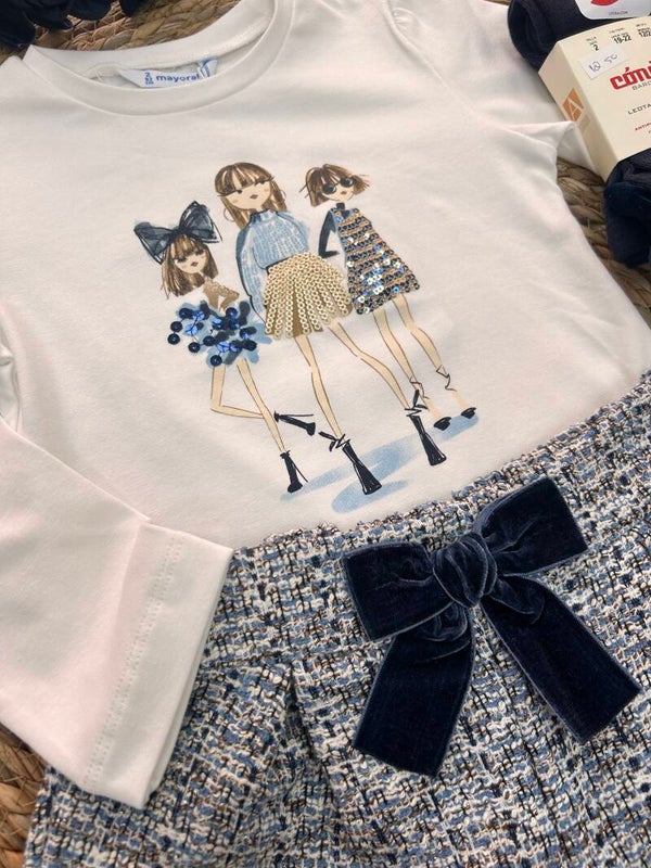Mayoral winter 2026 meisjes T-shirt girls navy
