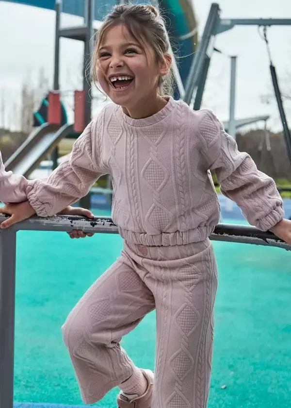 Mayoral winter 2026 meisjes padded tracksuit roze