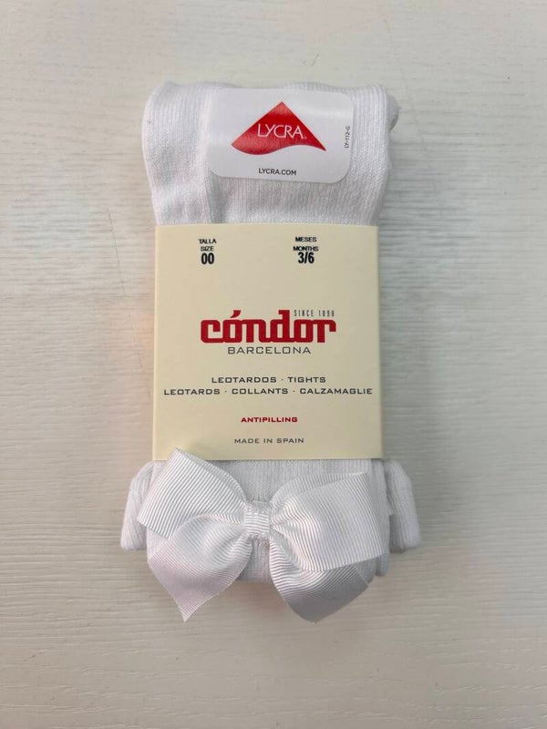 Condor maillot met satijnen strikje wit 200