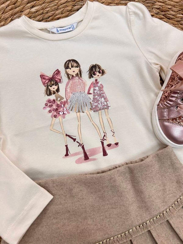 Mayoral winter 2026 meisjes T-shirt girls roze