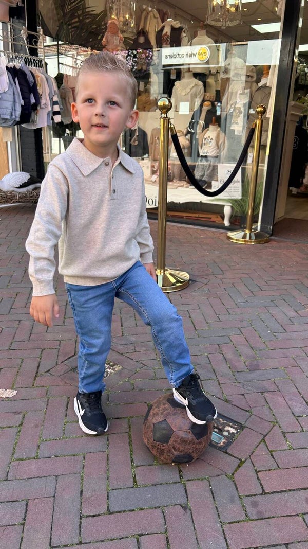 Mayoral winter 2026 jongens knit polo taupe