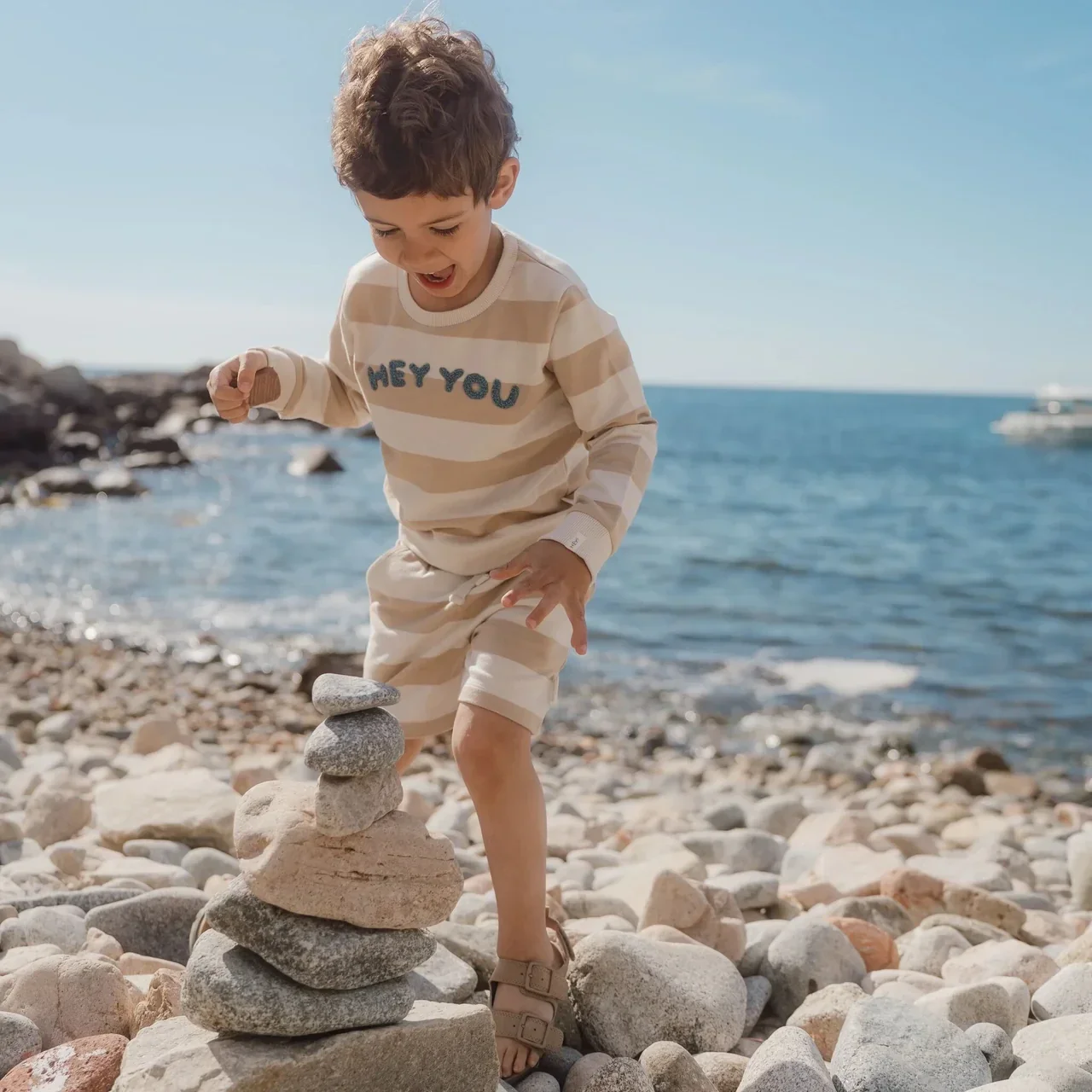 Little Dutch short biscuit stripes