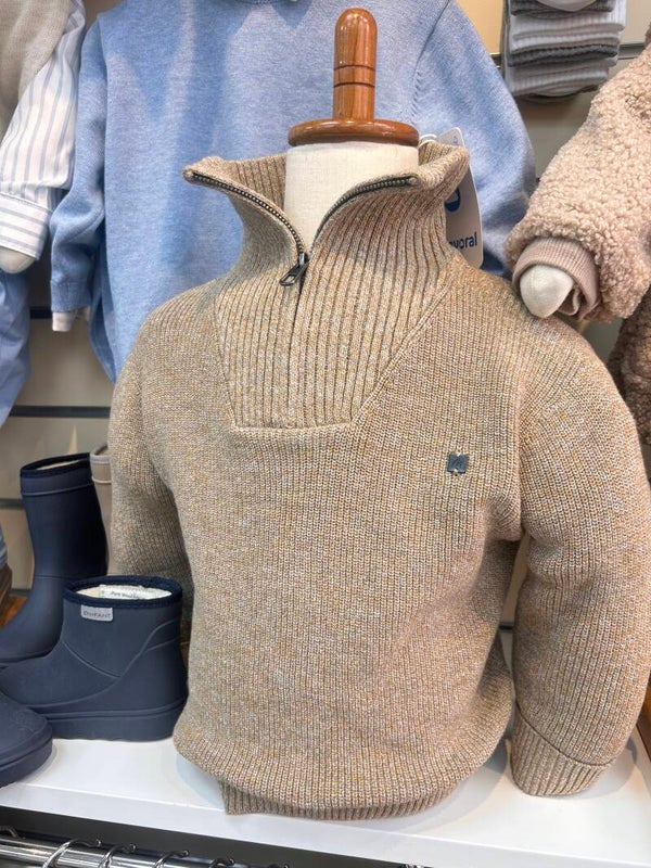 Mayoral winter 2027 jongens schipperstrui knit brown
