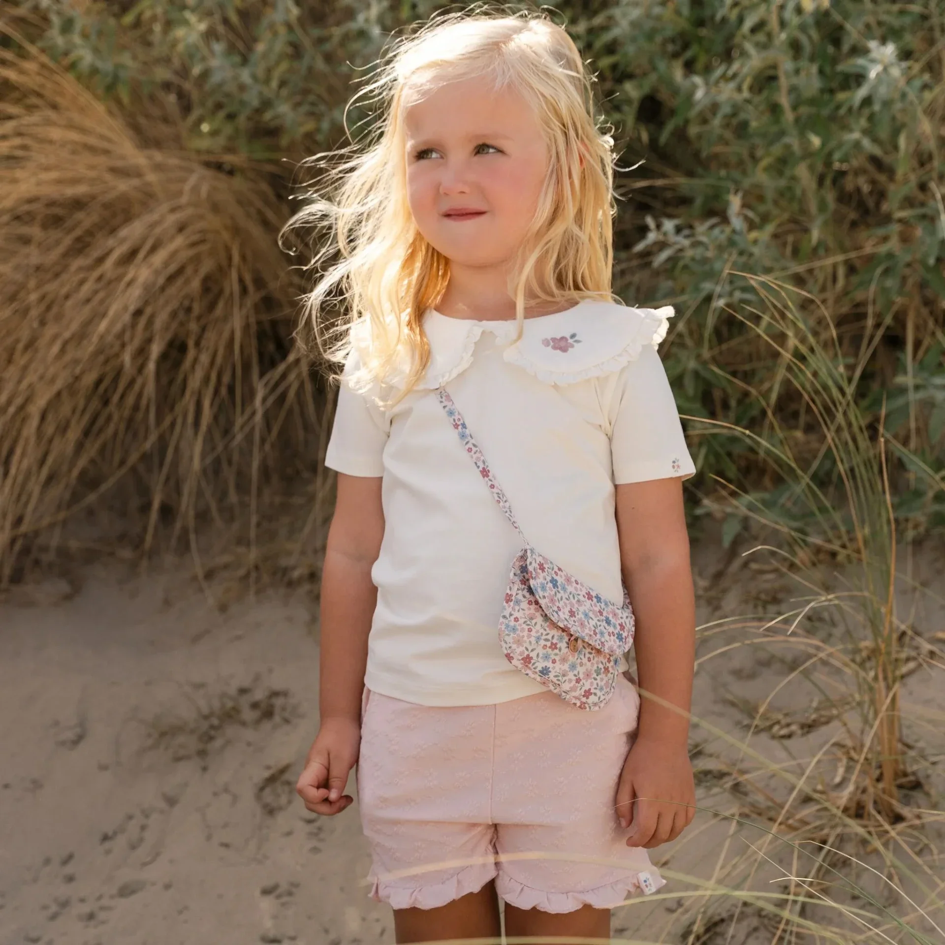 Little Dutch T-shirt met korte mouw en kraagje