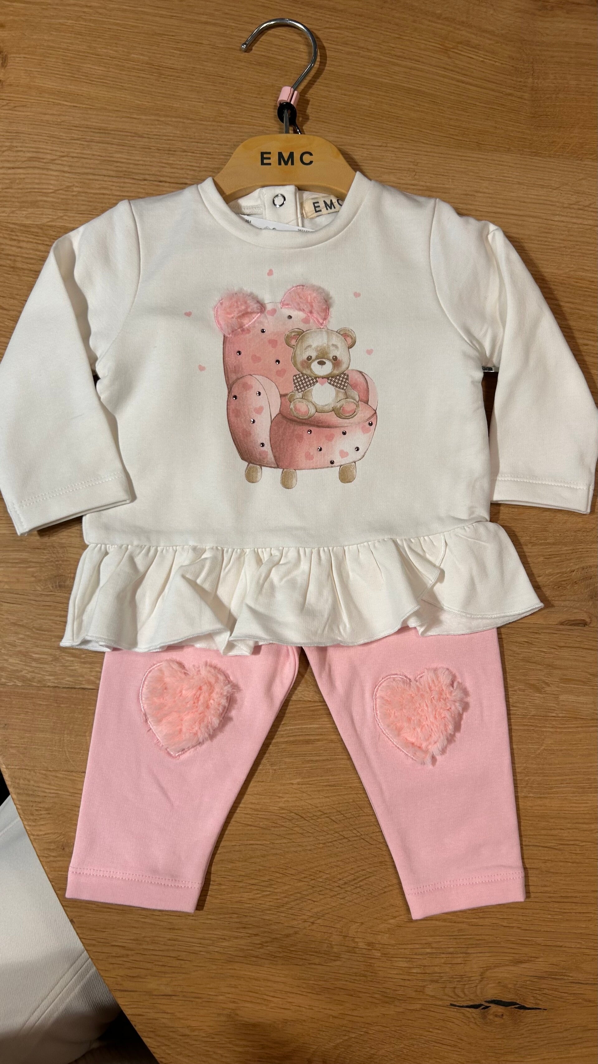 EMC babygirl set pink teddy