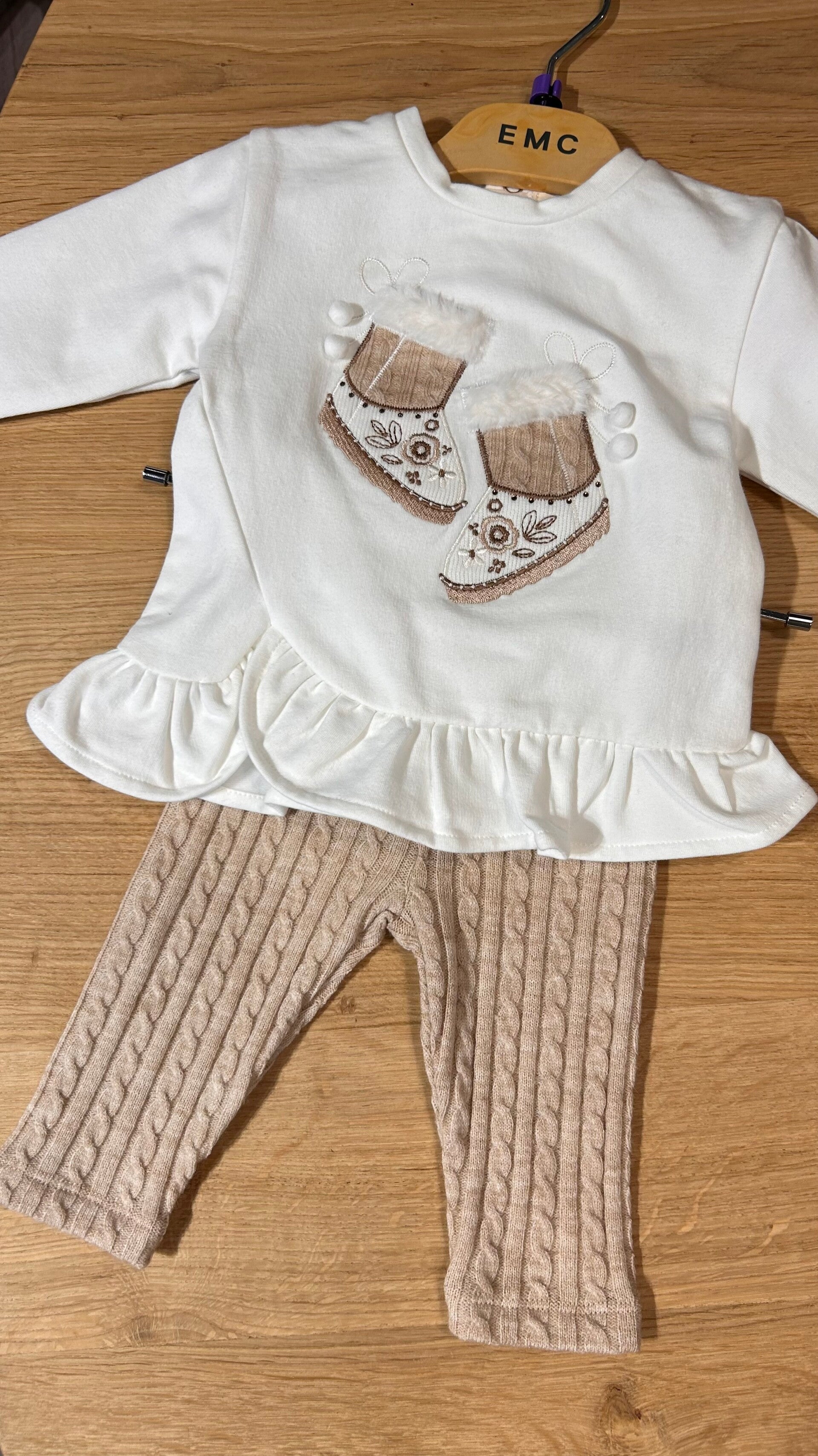 EMC winter girl kabel boots set beige