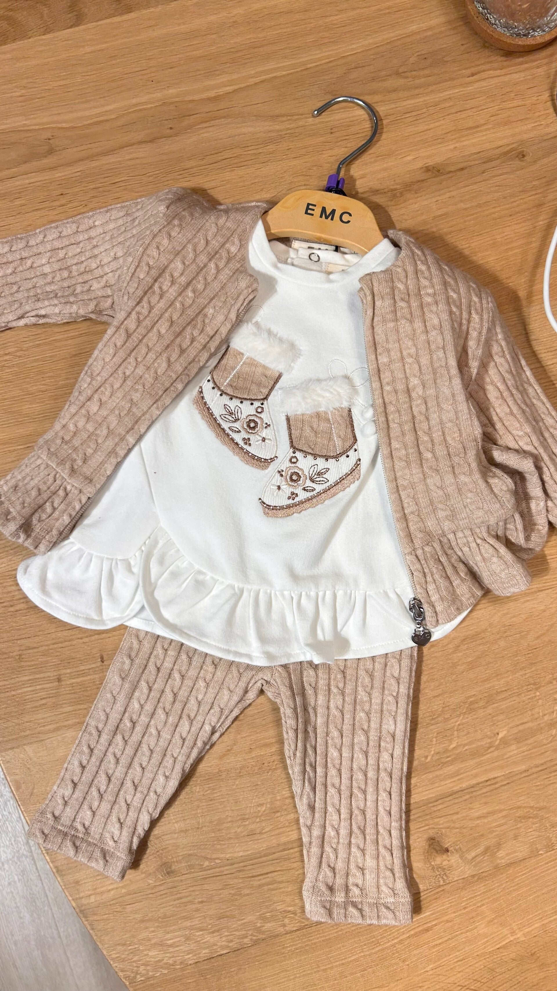 EMC kabel vestje beige girls
