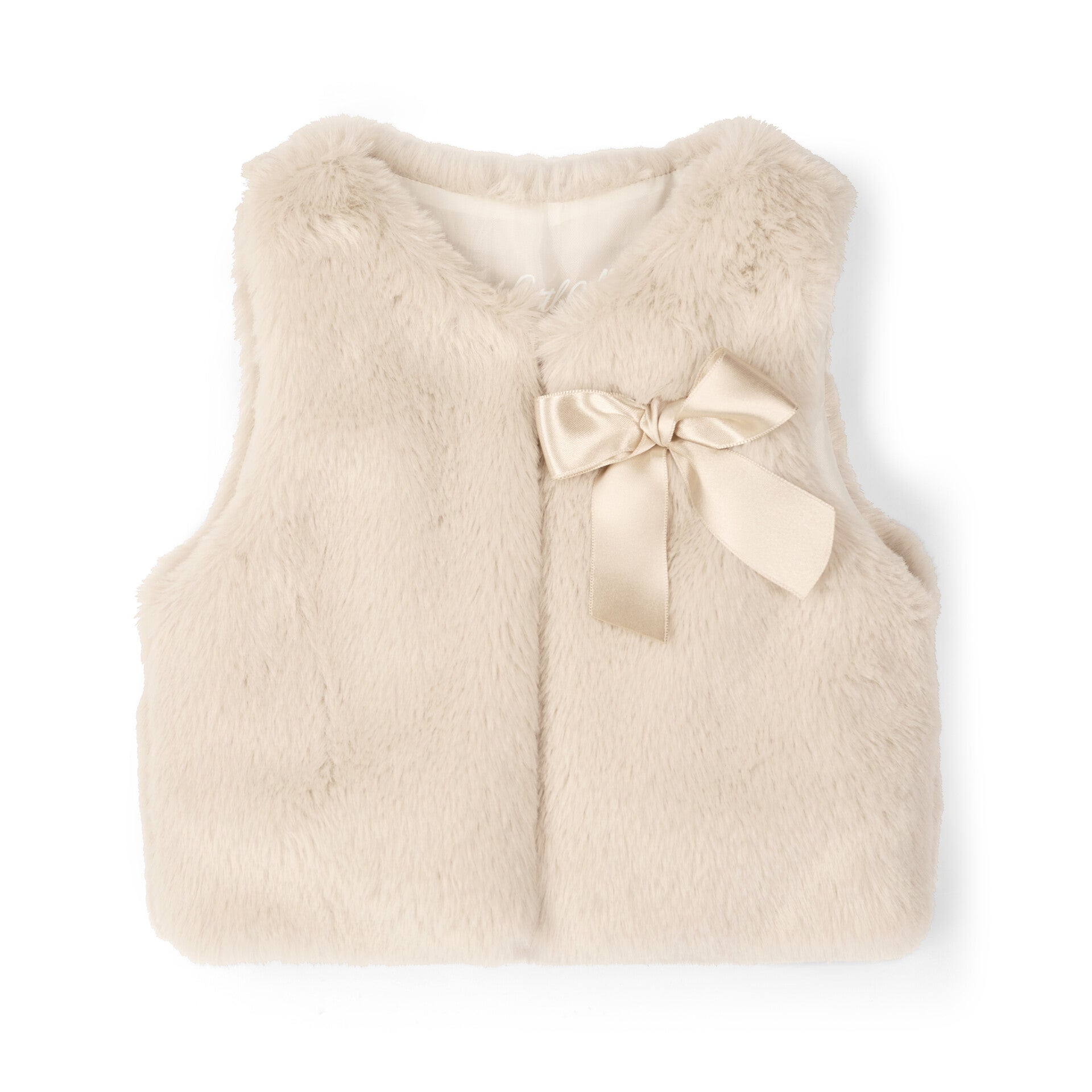 Little A Dani bont gilet stone beige