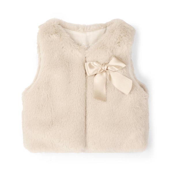 Little A Dani bont gilet stone beige