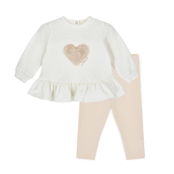 Little A Demi set fur heart legging setje