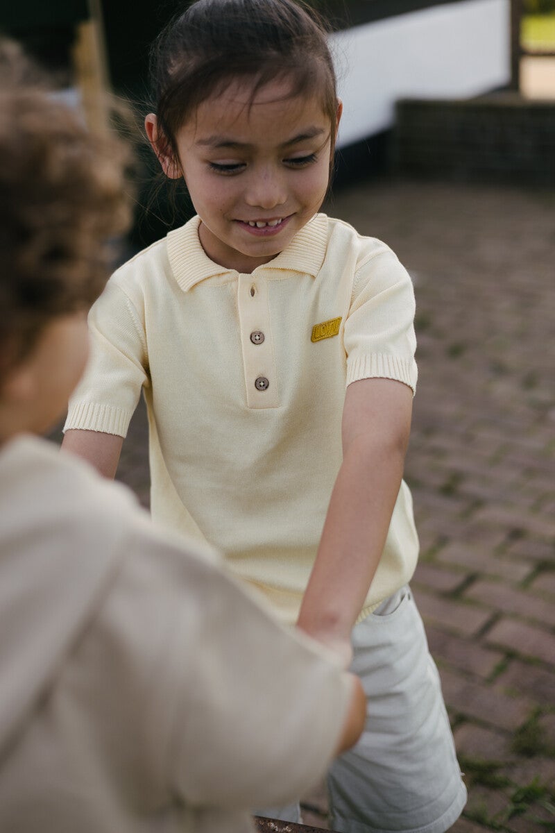 LEVV polo butter yellow 100% katoen