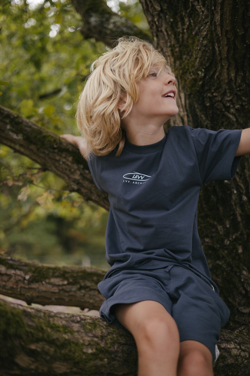 LEVV x ANN DOMINIQUE T-shirt Berk dark blue