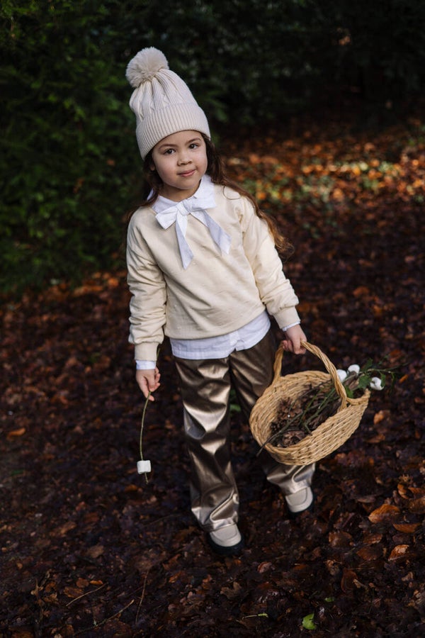 LEVV meisjes sweater white cream