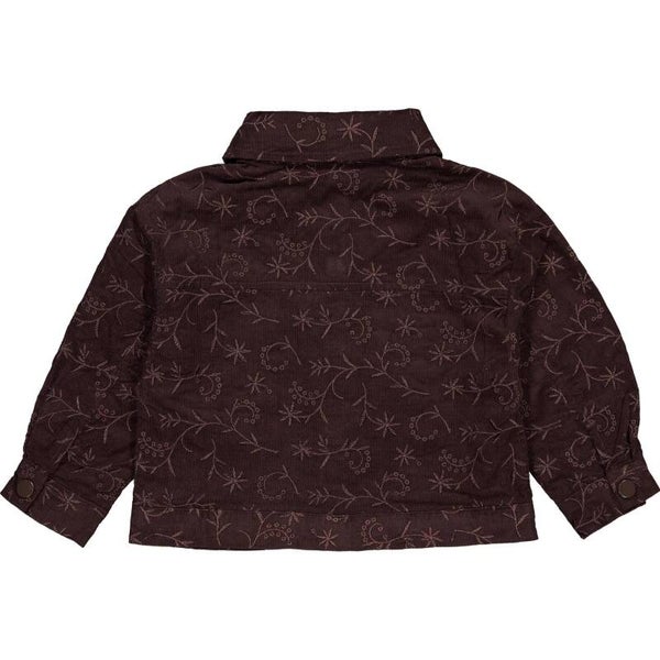 LEVV jacket flowers Dilara dark taupe